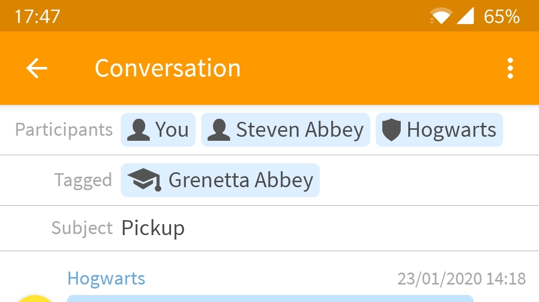 A Message About Messages