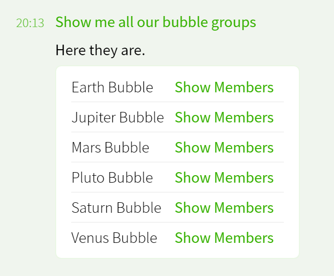Managing Bubble Registers