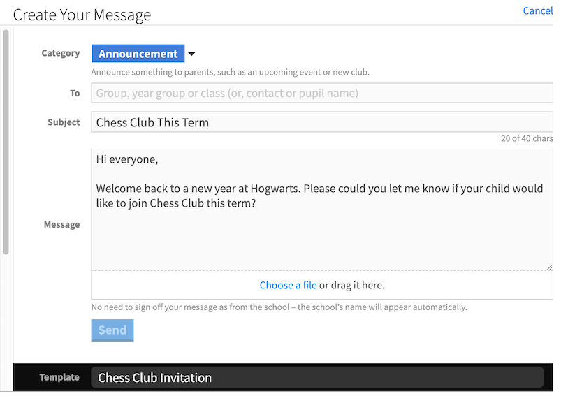 Getting Started with Message Templates